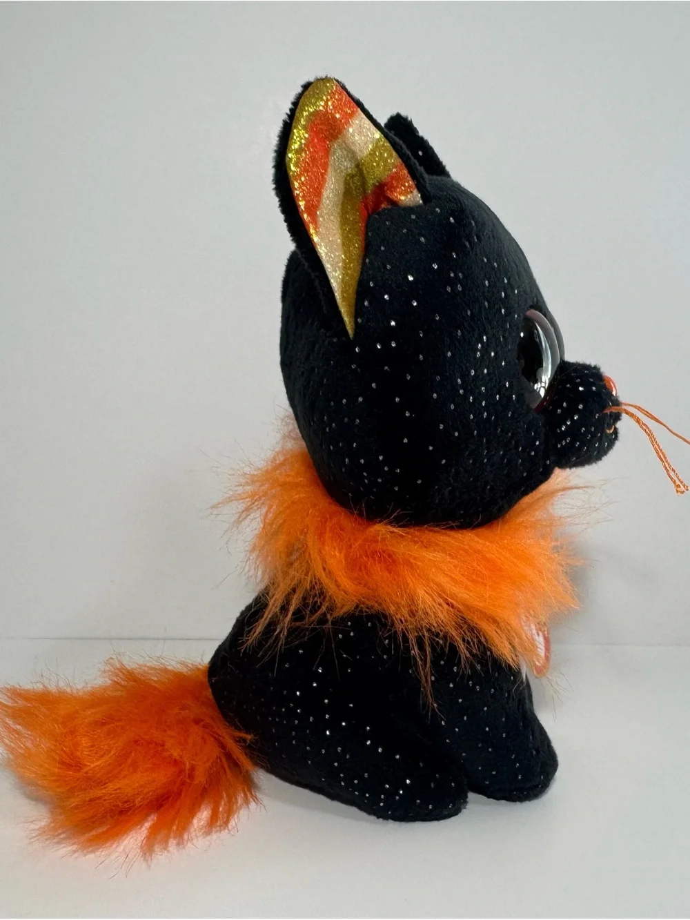 Ty Beanie Boo Morticia Black Cat 7”